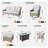 Emanuell 5 - Person All-Weather Wicker Outdoor Set with Swivel Chairs, Cushions Included-1261511272