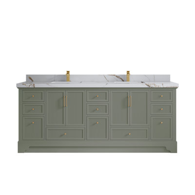 Alys 84" Double Bathroom Vanity Set (Knobs Option)
