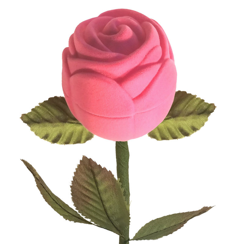 Red Velour Long Stem Rose Gift Box In Presentation Box Ring C59B1D2BC0DE4CD685FF09CCC26EBD0C