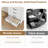 Bedroom 5 Dresser for Bedroom, 41.3 in Tall Vertical Drawer Dresser with Large Storage, Freestanding Wooden Closet Chest-1372119352