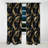 Midnight Charm Gold And Black II - Glam Feather Abstract Blackout Curtain - 1 Panels-107535920