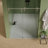 56"-60"W X 76"H Frameless Shower Door, Sliding Shower Door, Premium 5/16"(8Mm) Thick Tempered Glass Shower Enclosure With Towel Bar ,Double Side Easy Clean Coat