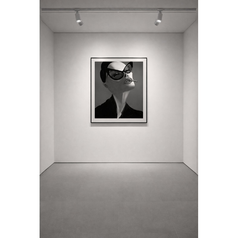 Velvet Vice Framed Canvas Wall Art by Kasian Art Studio - Brown Frame, Brown