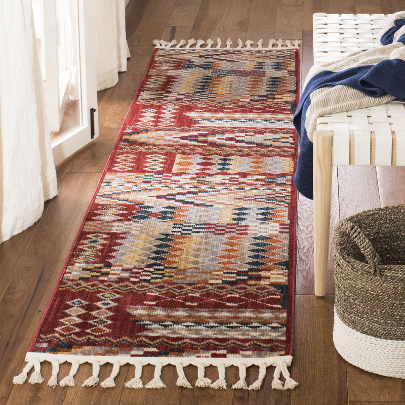 Tapis intérieur / extérieur Bontrager Southwestern, Tapis de couloir 2 pi 1 po x 8 pi