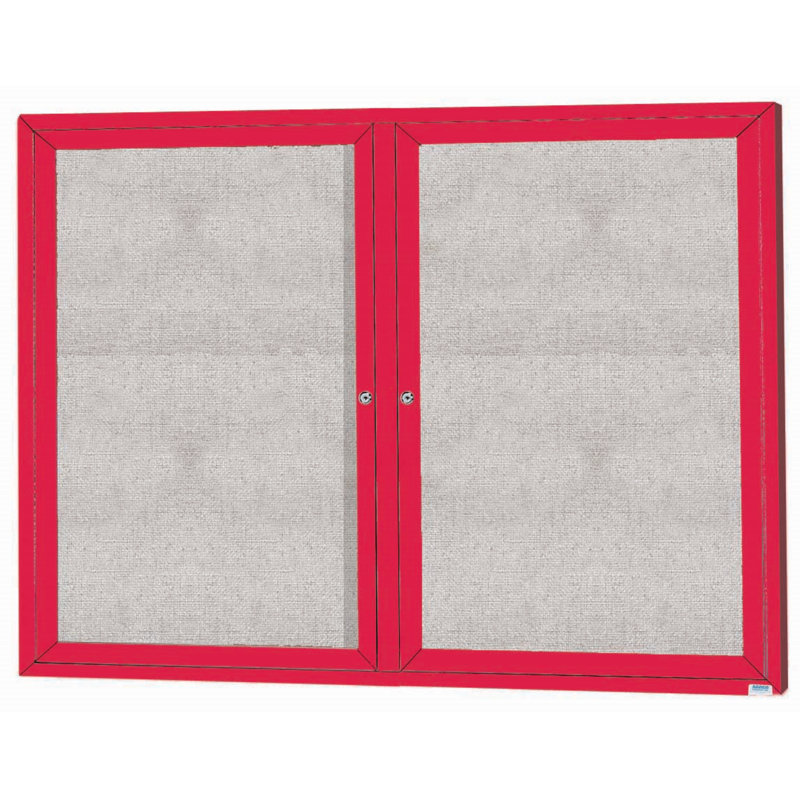Tableau d'affichage mural extérieur pour l'extérieur, Rouge, Deux, H 36 po x l 48 po