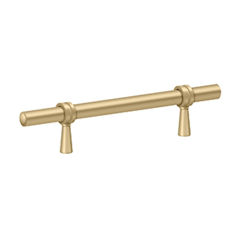 Deltana P310U4 Adjustable Pull 4-3/4" in Brushed Brass, 23"