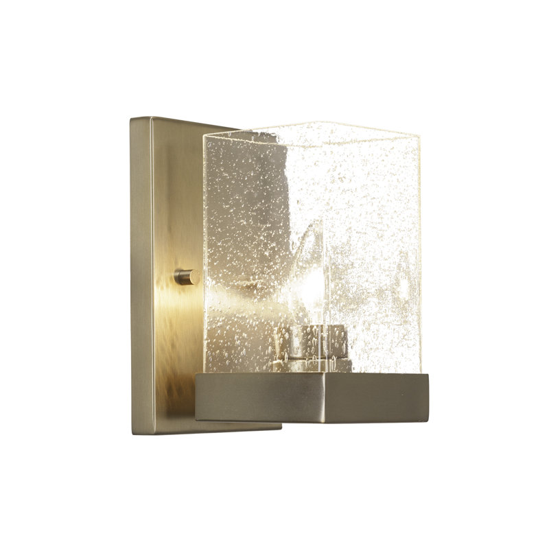 Nouvelle Wall Sconce, Clear, New Age Brass