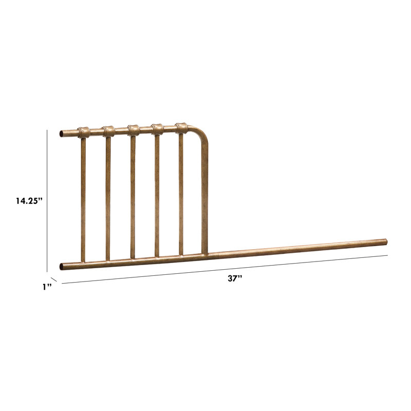 Abigail-Winston Mini Toddler Bed Conversion Kit, Vintage Gold