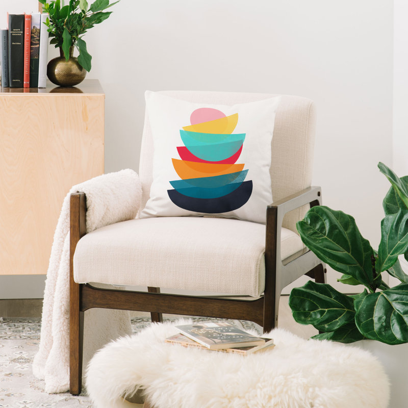 Housse et insert de coussin décoratif en polyester pour l'intérieur et l'extérieur, 16 po x 16 po