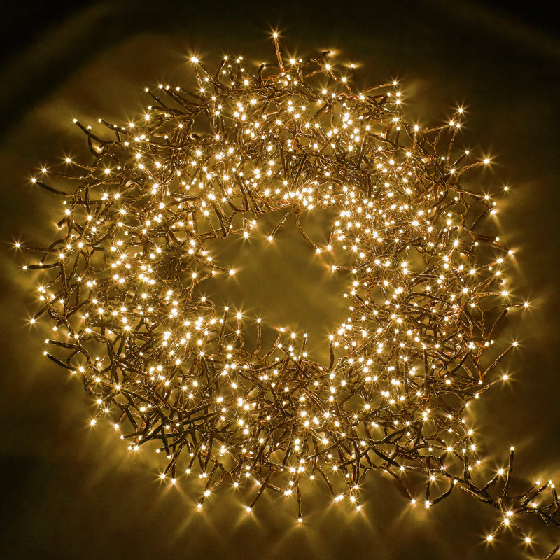 NETTA Cluster Fairy Christmas Lights - 2000 LED / 24M Lit-Length, Warm White
