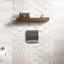Natural Bianco 1" x 2" Herringbone / Chevron Mosaic Wall Tile-67852668
