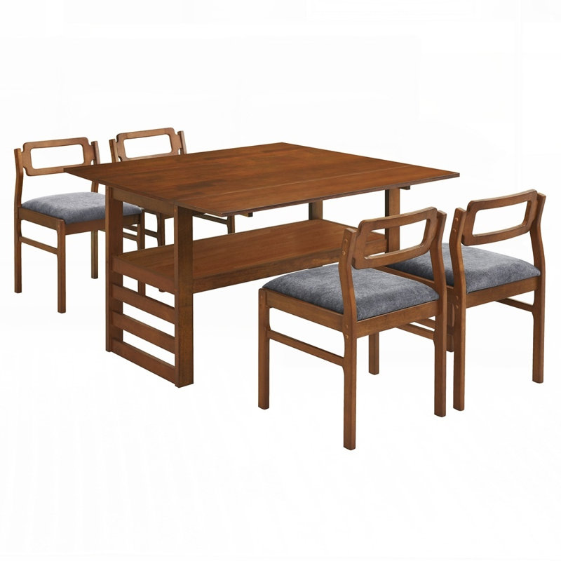 Ensemble de table de salle à manger extensible 5 pièces Modern Modern