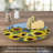 CounterArt Sunflower Gallery Tempered Glass Lazy Susan Turntable