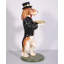 Grande statue de chien majordome Beagle