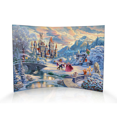 Disney (Beauty And The Beast's Winter Enchantment) Curved Acrylic Print