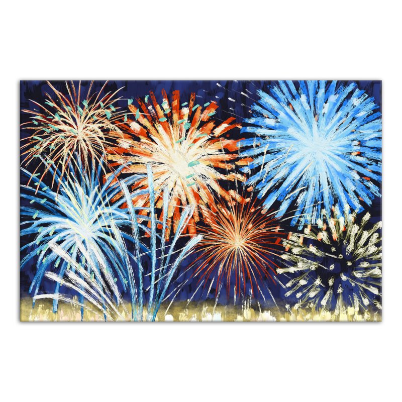 Feu d'artifice sur toile