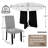 5-Piece Round Dining Table Set-1082851449
