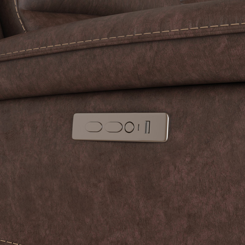 Fauteuil inclinable électrique Beau avec repose-tête électrique, Brun
