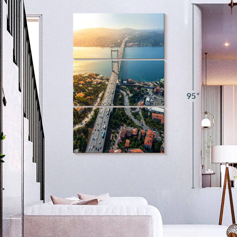 Masam Istanbul Bosphorus Bridge, 65" H x 42" W