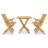 Caitlinn Rectangular 4 - Person 47.2" Long Teak Dining Set