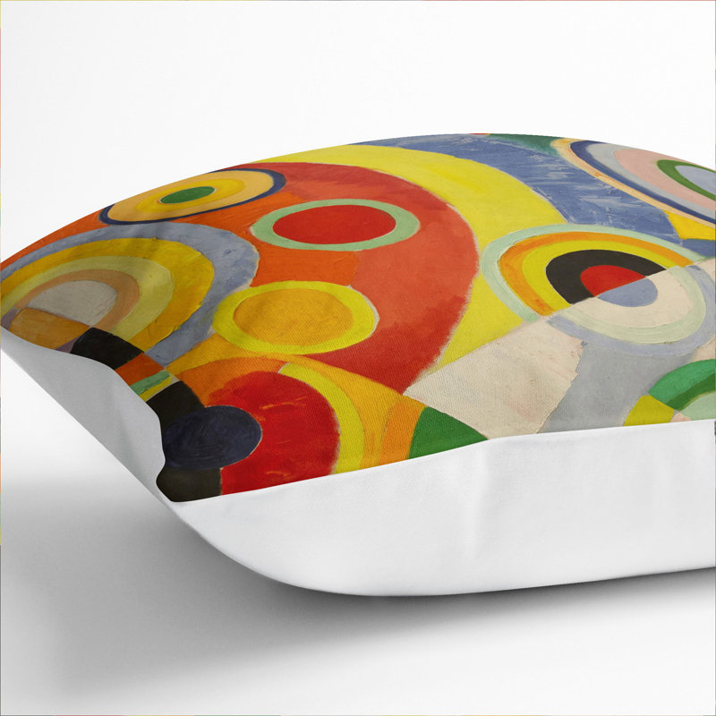 Geometric Square Throw Cushion, 55cm H x 55cm W x 20cm D, White