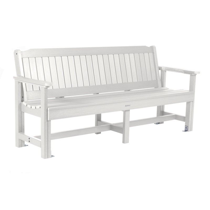 Lunz Outdoor Bench, White