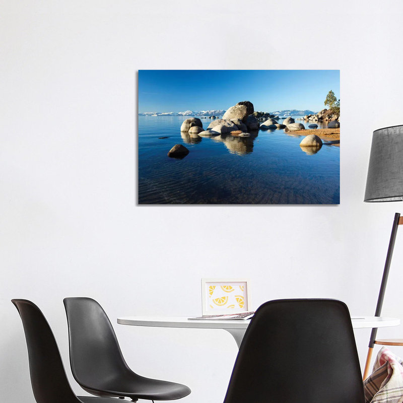 Rocks in a Lake, Lake Tahoe, California, USA III 1 Piece Wrapped Canvas Wall Art, 101.6 cm H x 66.04 cm W x 3.175 cm D