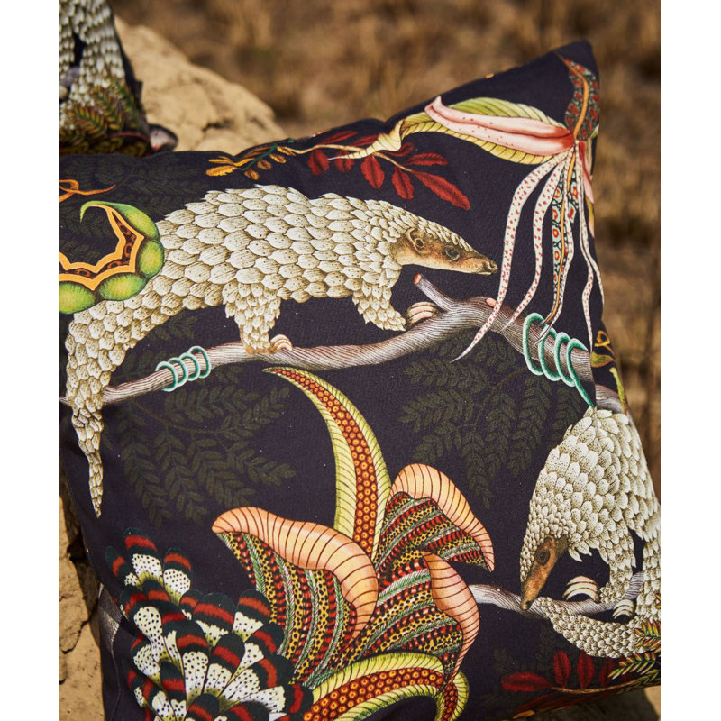 Ardmore Pillow, Black, 16" x 16"