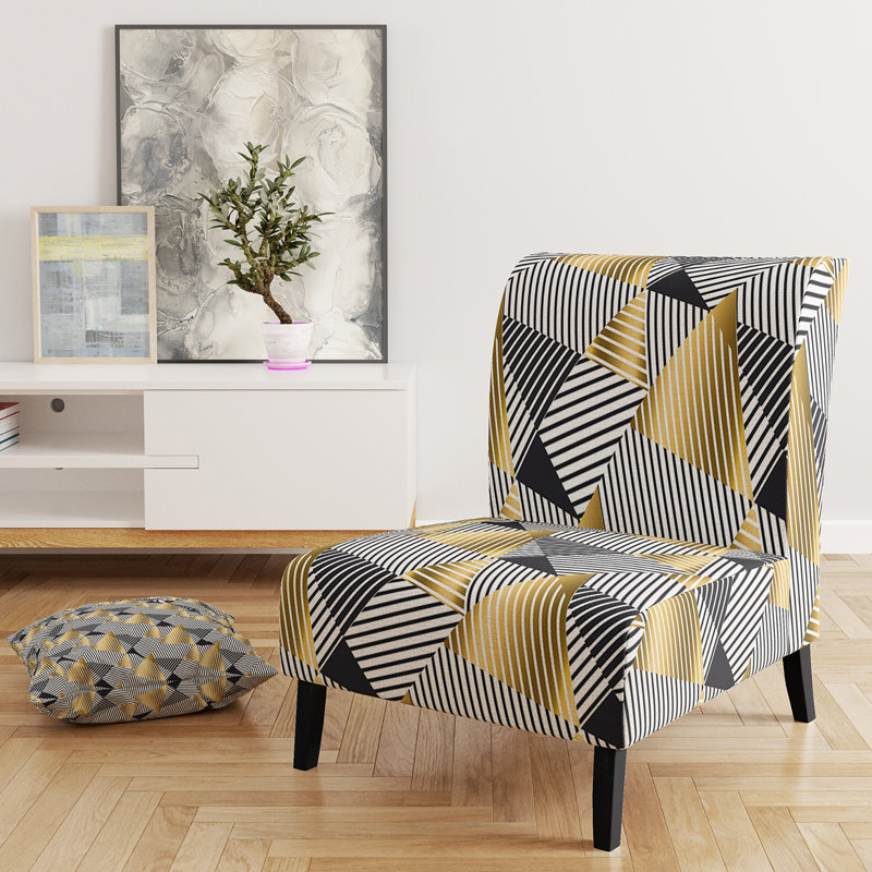 Fauteuil de chambre rembourré Mid-Century