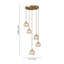 Disc Staircase Swirl Cluster Crystal Pendant Light-323692830