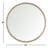 Carper Solid Wood Round Mirror-40098555