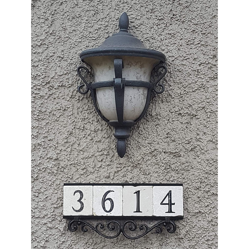 Plaque d'adresse murale à 1 ligne Geogia, Oui
