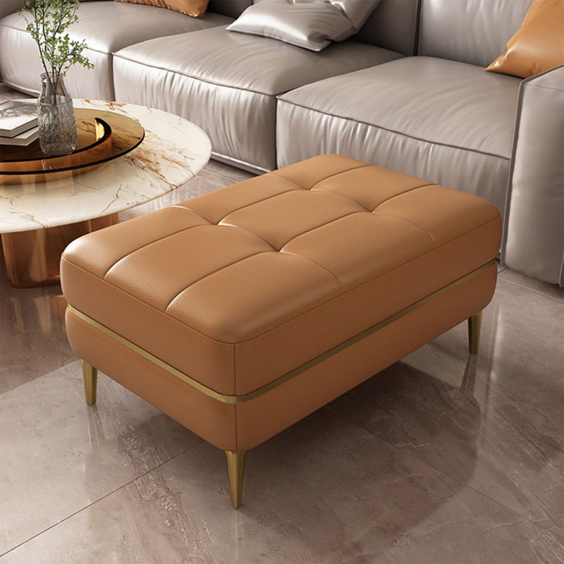 Banc rembourré orange, Orange