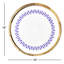 Iris Blue Rectangle Wood Tray