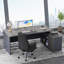 Bureau de direction luxueux et ergonomique avec design en L personnalisable et nombreuses solutions de rangement-2059420603-2059420602