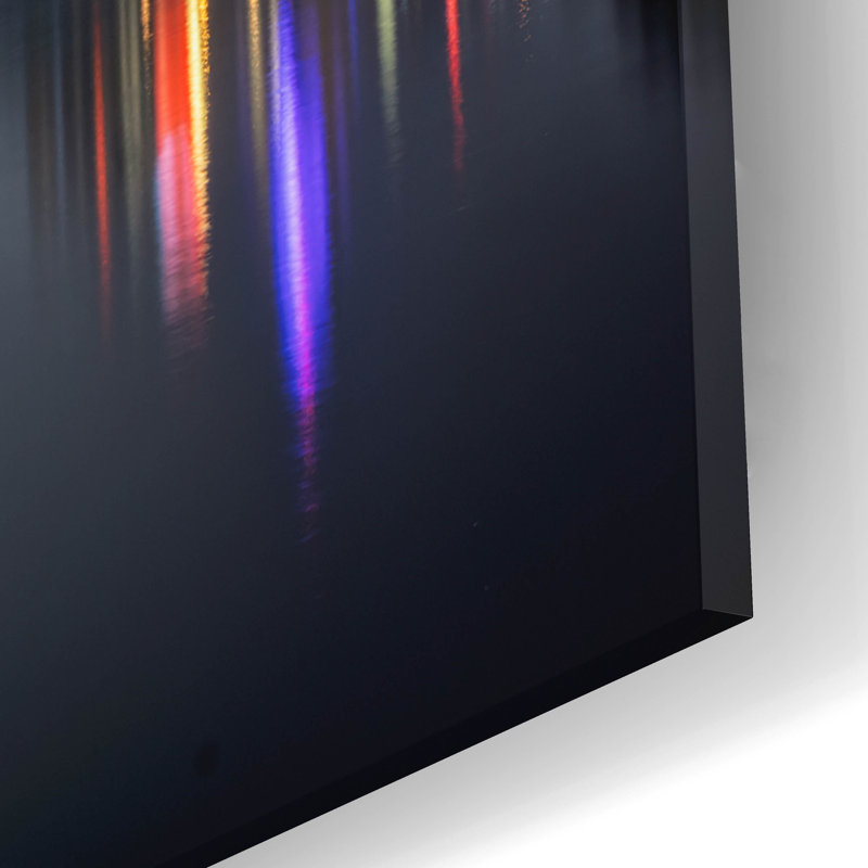 «Kansas City Reflections» par Rick Berk, art en verre acrylique, H 12 po x l 16 po x P 0,13 po