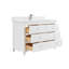 Meuble-lavabo simple 48 po en bois massif avec plateau en marbre d'ingénierie de 1 po-27001912