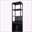 Armoire de rangement polyvalente et mince avec tablettes en bambou pour diverses pièces-1989683122