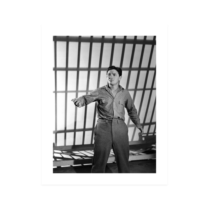 John Garfield: Castle on the Hudson - photographie non encadrée, H 10 po x l 8 po