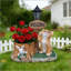 Charmante statue de jardinière au design expressif, parfaite pour le jardin et la décoration extérieure, durable et résistante aux intempéries.