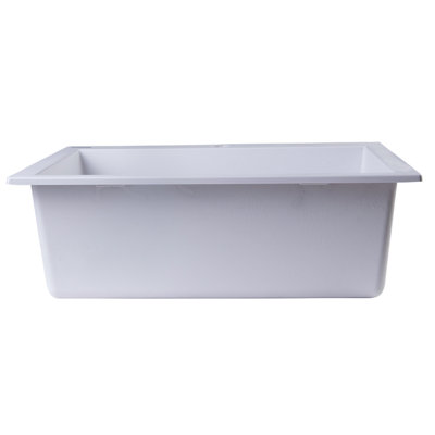 23.63'' L Single Bowl Granite Kitchen Sink
