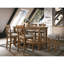 Backless Tan Linen Counter Stools - Rustic Grey Finish & Durability Upholstered Stool  2  Wood Modern Accents