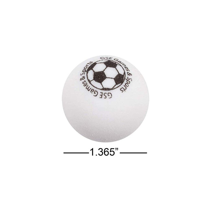 Balles de remplacement pour table de soccer sur table GSE règlement taille 35 mm (1,38 po) (blanc - paquet de 3), Blanc