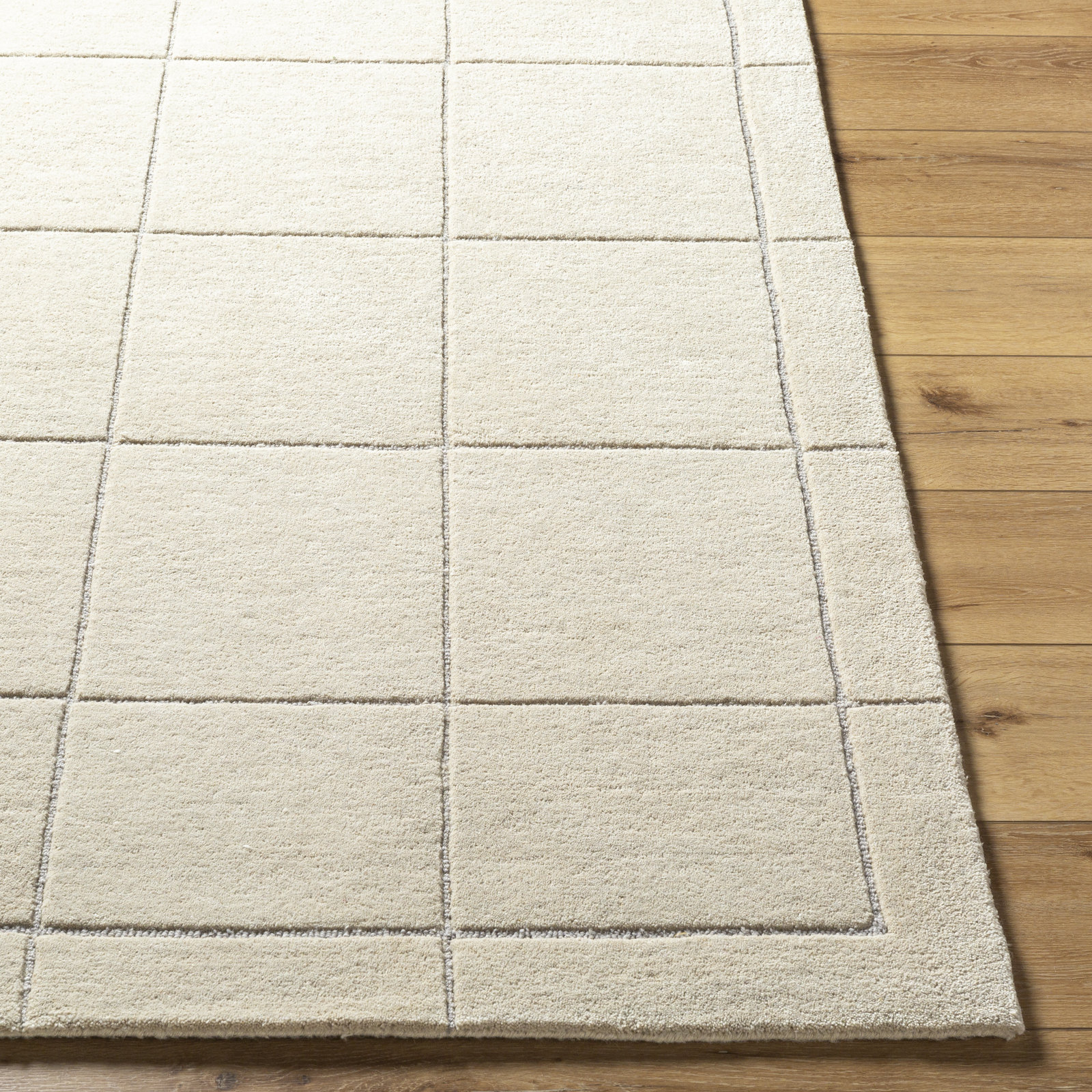 Mallory Hand-Woven Pearl Geometric Rug, Runner 3' x 10'