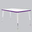 Table rectangulaire d'activités thermofusionnées avec pieds réglables et pivotants standard-113909079-113909084