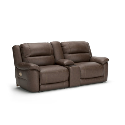 Dunleith 99'' Upholstered Power Reclining Loveseat