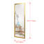 44" x 16" Framed Full Length Mirror, Wall-Mounted or Over the Door Mirror With 2 Adjustable Height -1861601570