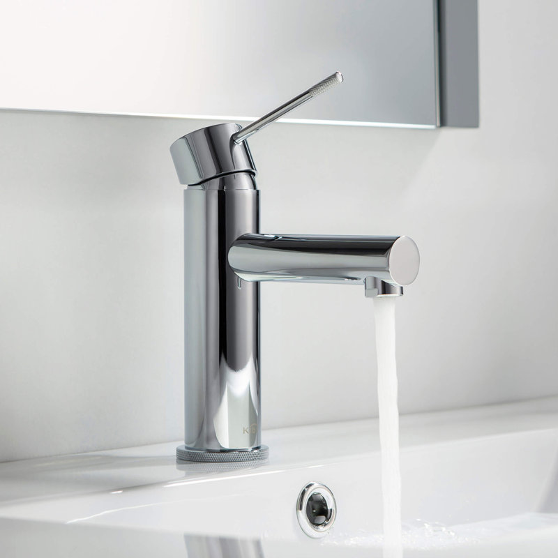 Circular X Single-handle Bathroom Faucet, Chrome, Without Pop Up Drain