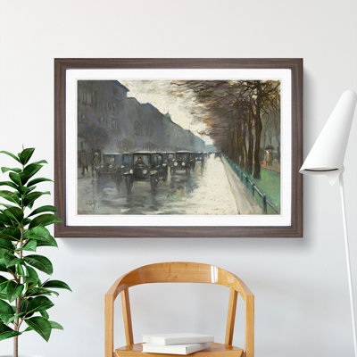 Cabs in the Rain by Lesser Ury - Picture Frame Painting