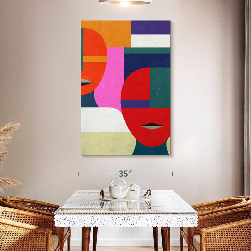 Visages géométriques Avery, H 51 po x l 34 po